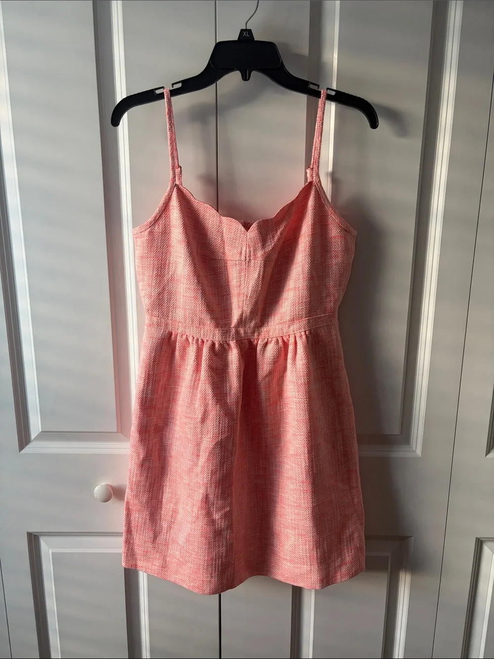 J. Crew Coral Blend Textured Sheath Dress with Pockets Size 4
